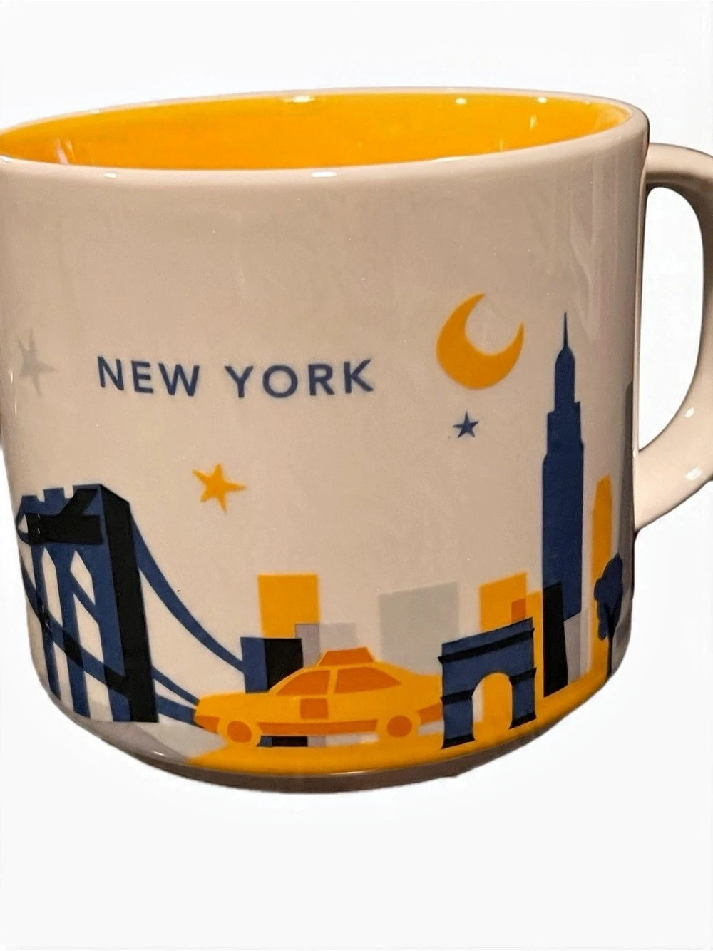 Starbucks You Are Here YAH Collection 2017 New York Mug White & Orange